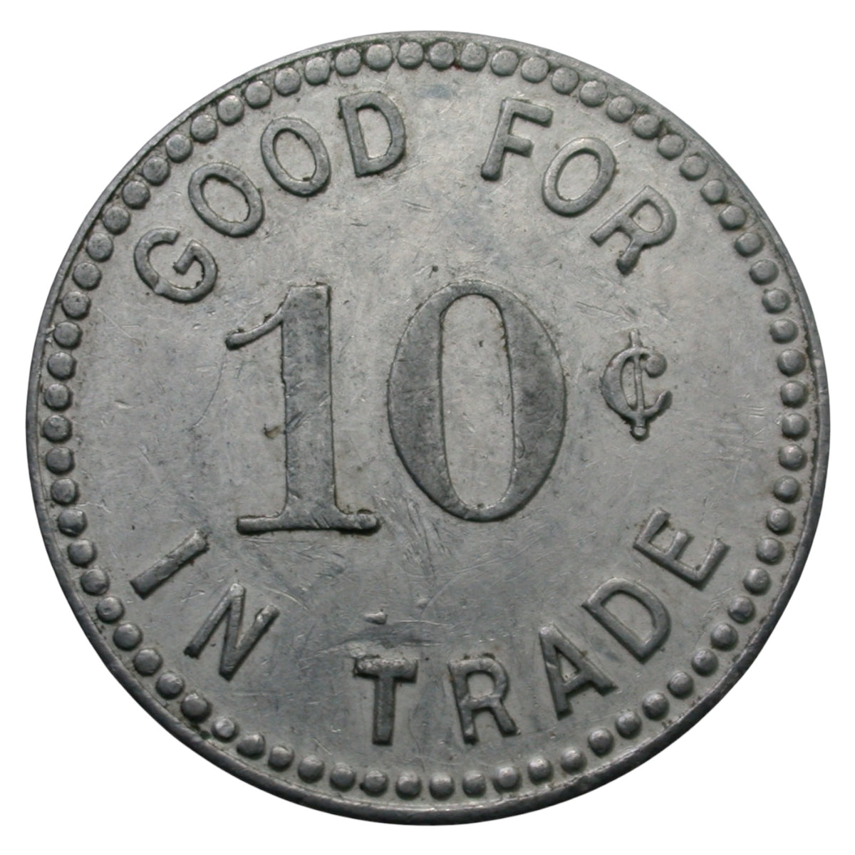 Montague, CA Carl Fletcher G/F 10¢ In Trade Token