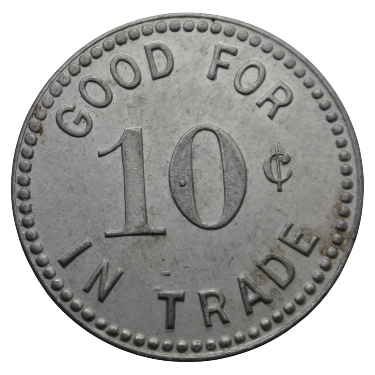 Montague, CA Carl Fletcher G/F 10¢ In Trade Token