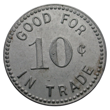Montague, CA Carl Fletcher G/F 10¢ In Trade Token