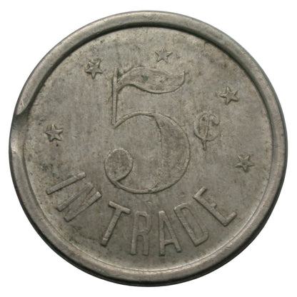Notley Landing, CA Notley 5¢ In Trade Token