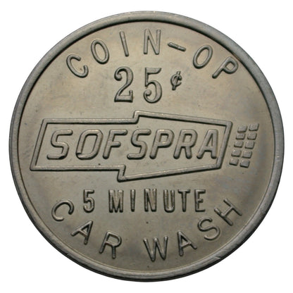 Oakland, CA Sofspra Lounts Car Wash G/F 25¢ 5 Minute Car Wash Token