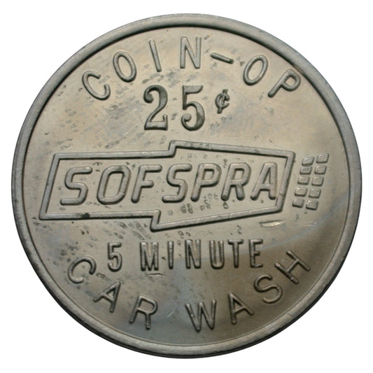 Oakland, CA Sofspra Lounts Car Wash G/F 25¢ 5 Minute Car Wash Token