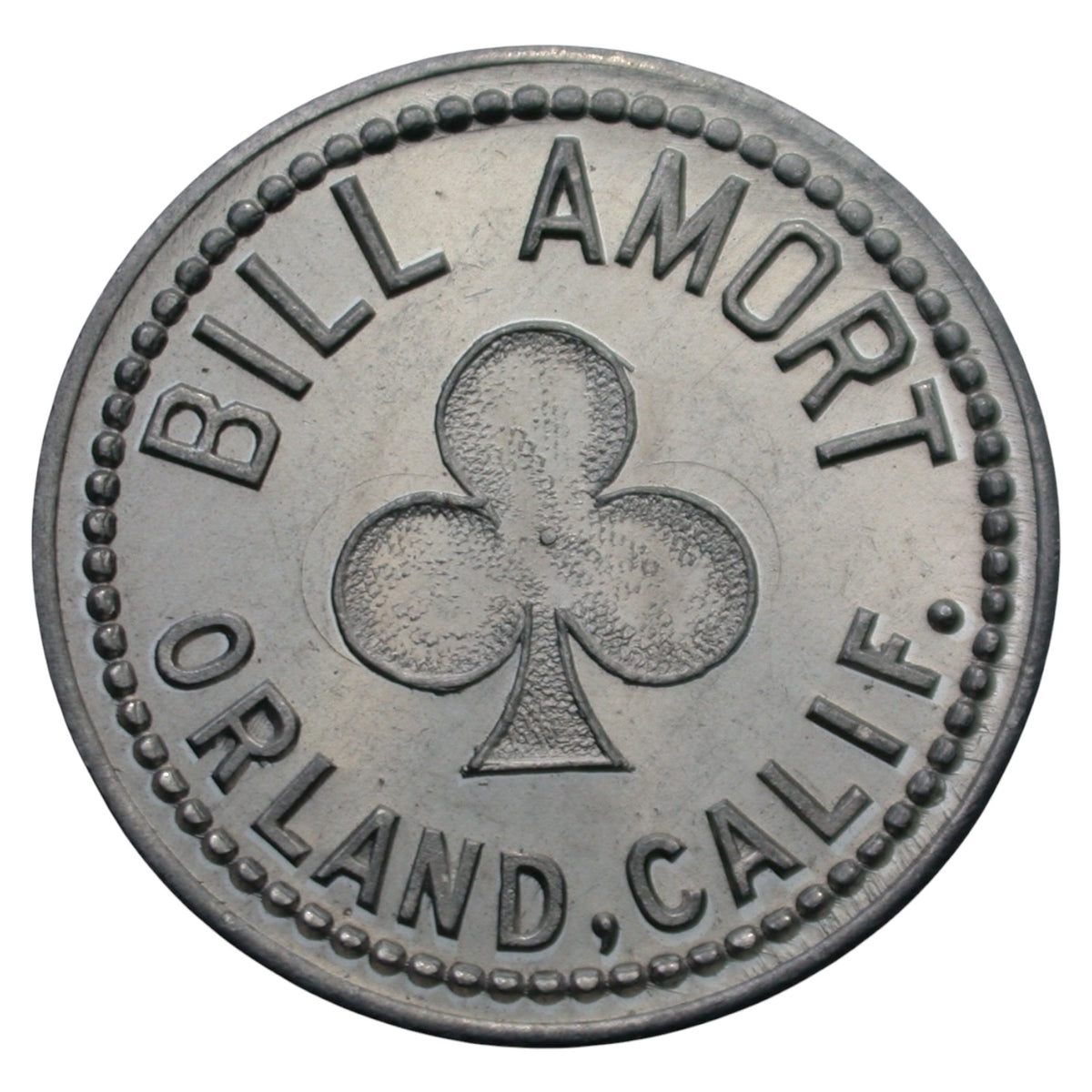 Orland, CA Bill Amort G/F 10¢ In Trade Token