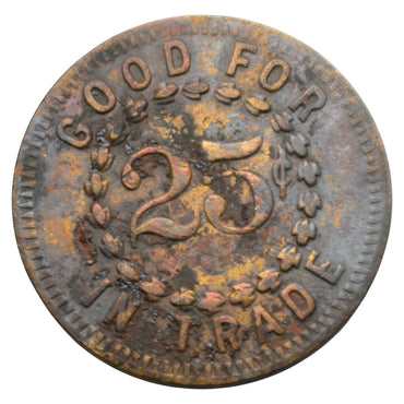 Oroville, CA Dave Lee's Cigar Store G/F 25¢ In Trade Token