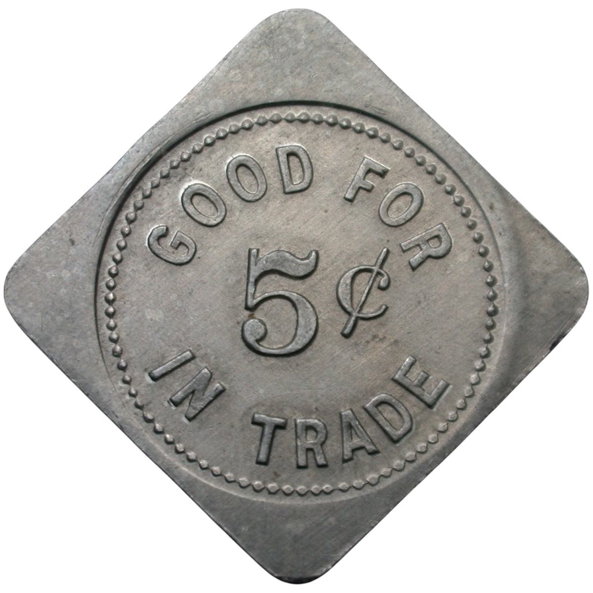 Weiser, ID Nugget G/F 5¢ In Trade Token