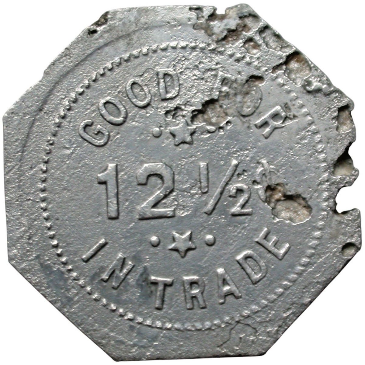 Applegate, CA Cottage Restaurant G/F 12 1/2¢ In Trade Token