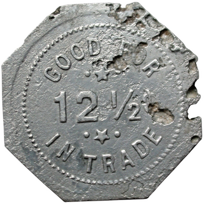Applegate, CA Cottage Restaurant G/F 12 1/2¢ In Trade Token
