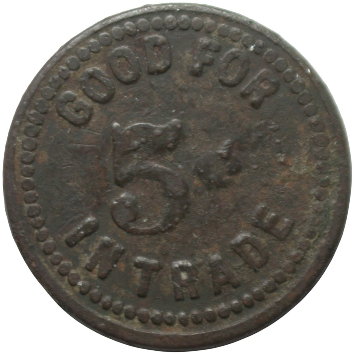 Vallejo, CA M&M 304 Georgia St. G/F 5¢ In Trade Token