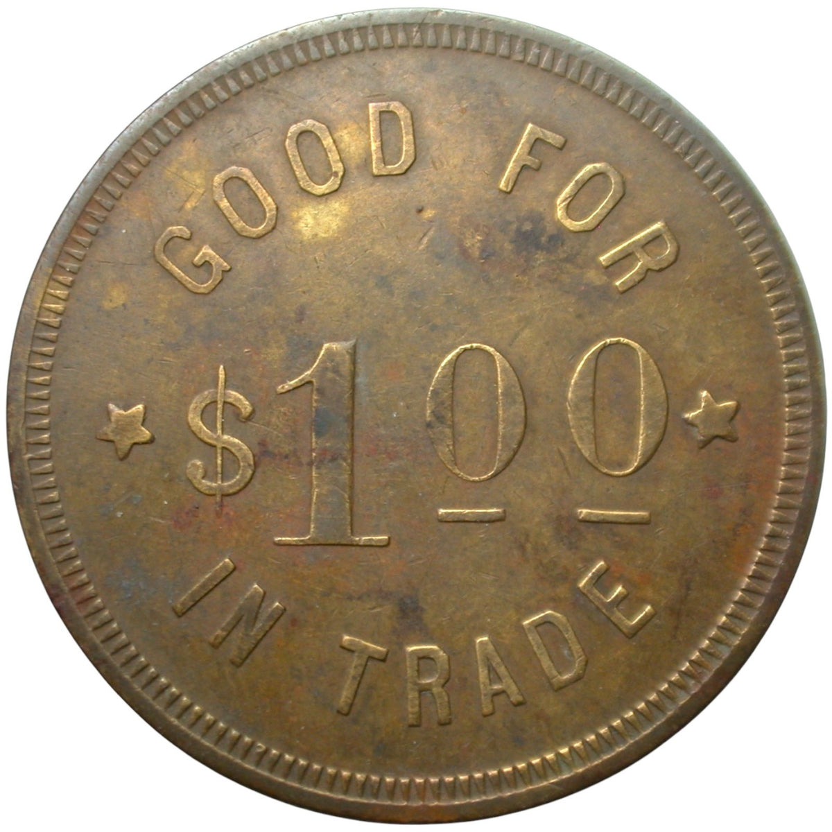 Willows, CA Harry's Billiard Parlor G/F $1.00 In Trade Token