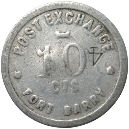 Fort Barry, CA Post Exchange G/F 10¢ In Trade Token